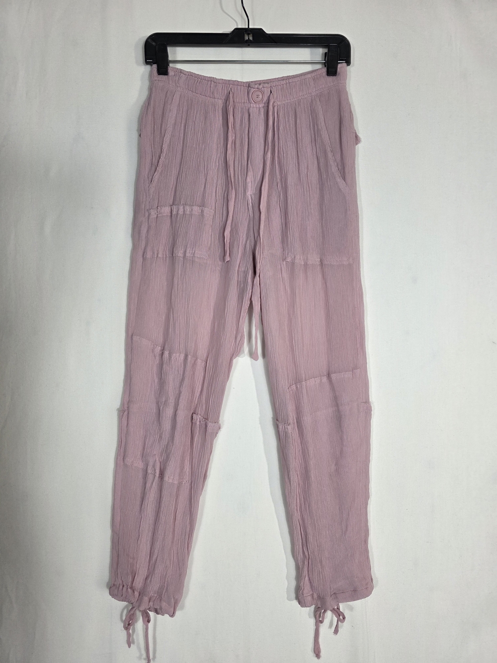 Zara Dusty Pink Drawstring Jogger Pants
